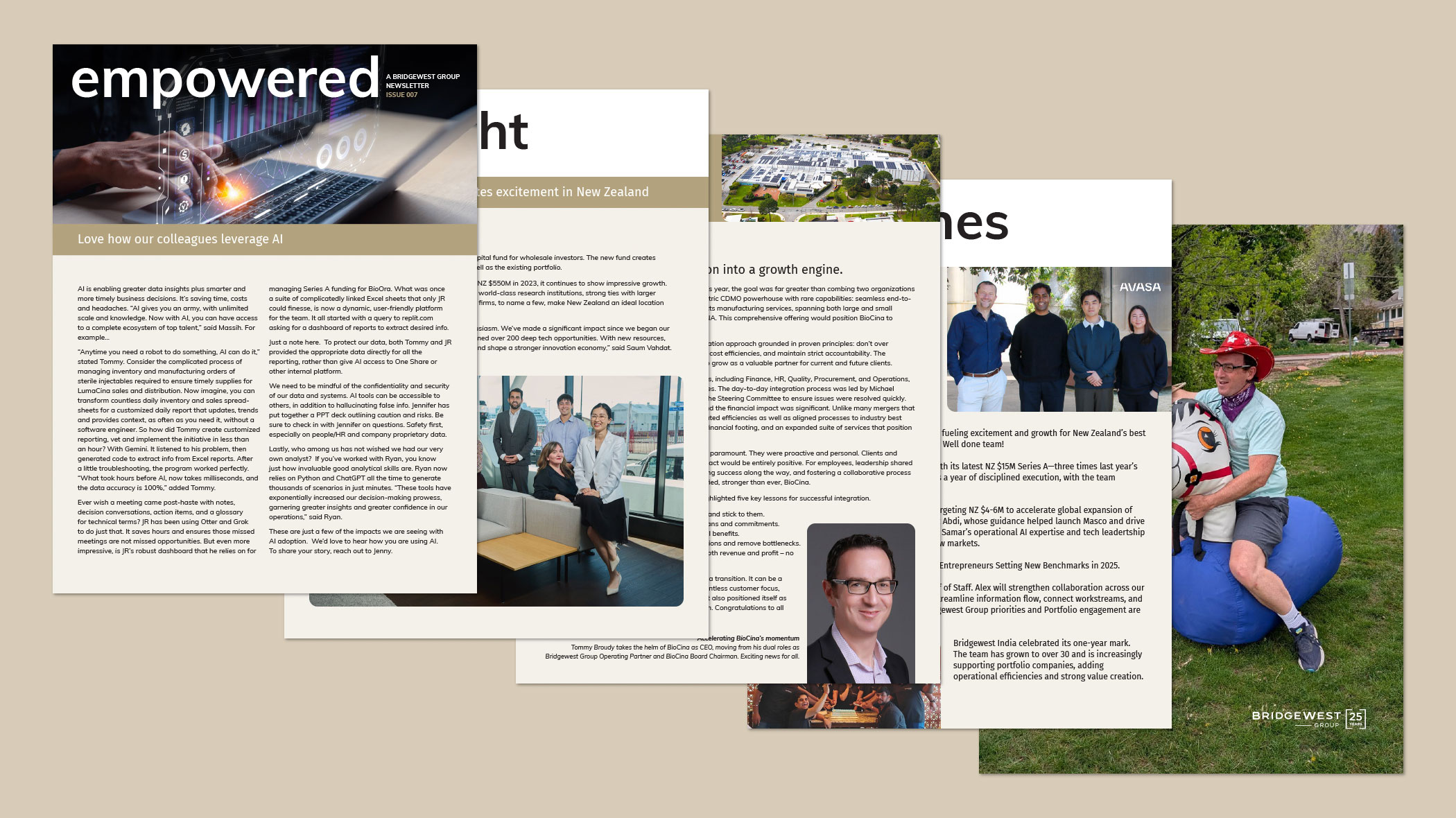 BWG newsletter collateral